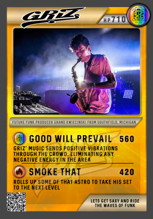 GRiZ V1 Festicards Trading Card