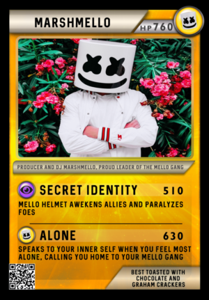 Marshmello Festi Card