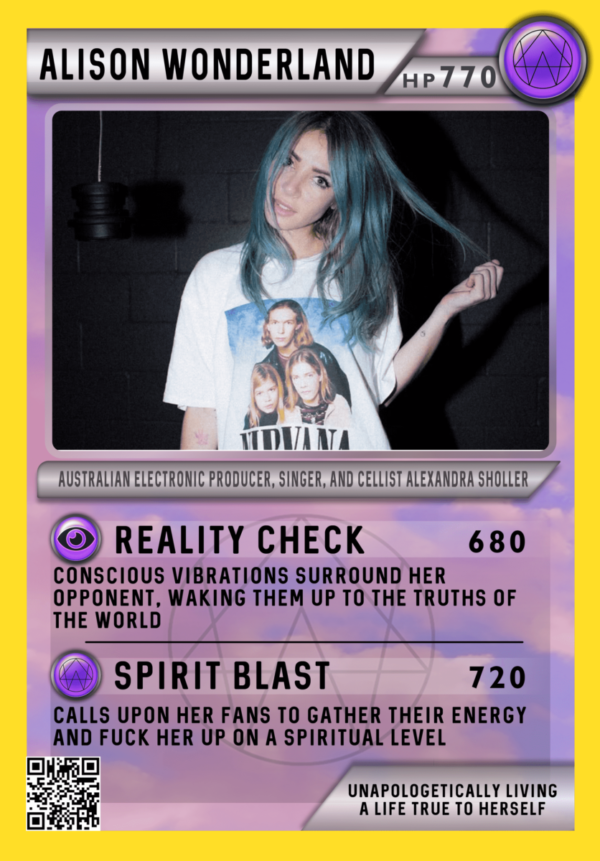 Alison Wonderland Festicards Trading Card